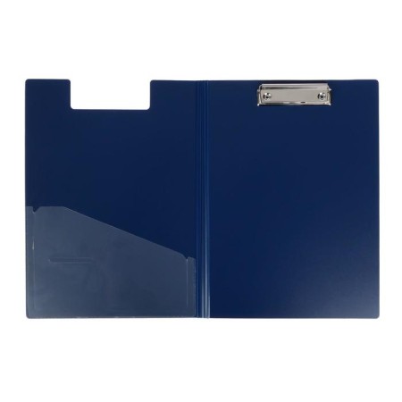 The folder-planet with A4 clamp, 1.3 mm, Erichkrause Matt Classic, plastic, with an inner pocket, blue-4
