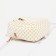 Women's backpack of artificial leather with lightning, 1 pocket, white color