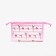 Lightning cosmetic bag, pink color