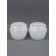 Storage jar, 50 ml, packing - 2 pcs, white color