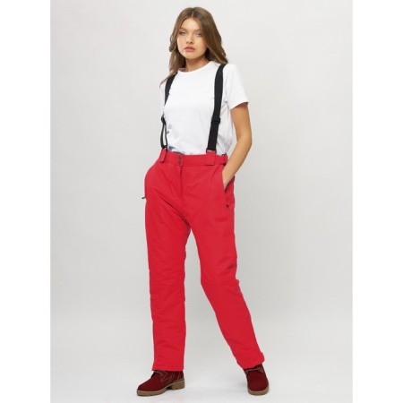 Pants ski winter women, size 52, red color-11