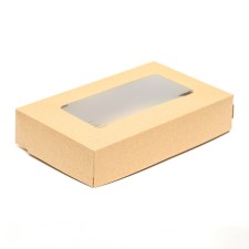Container for removal, with a window, craft, 20 x 12 x 4 cm, set 10 pcs.