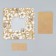 Box for sweets, confectionery packaging, 4 cells, "craft", 10.5 x 10.5 x 3.5 cm