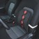 Orthopedic back on the seat reinforced, rhombus, 38 × 39 cm, black