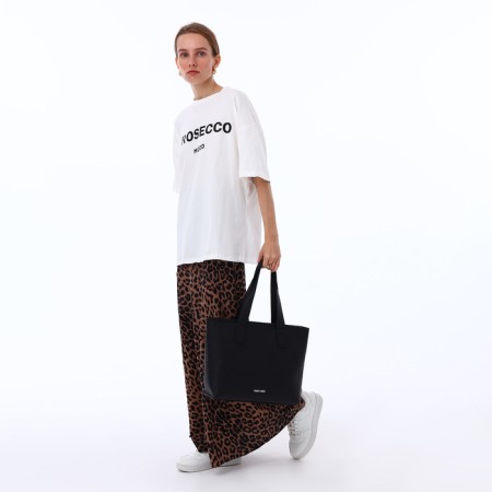 Female bag Textura, chover, large size, black color-9