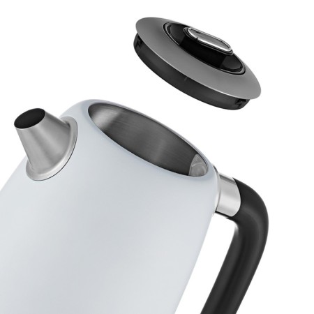 Electric kettle KitFort KT-6121-2, metal, 1.7 l, 2200 watts, adjustment t °, white-4