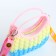 Bag's bag with lightning, pink/yellow/blue color
