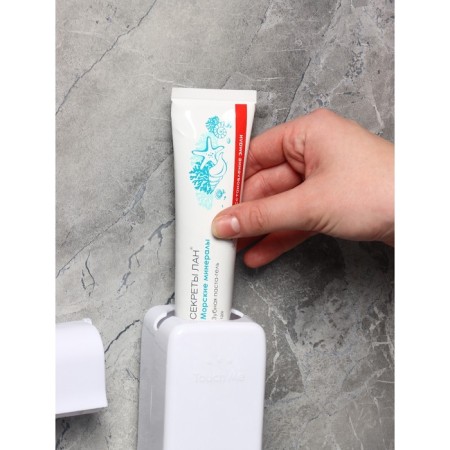 Holder for dental brushes and squeezer for dental paste, 15.5 × 6 × 6 cm (for paste), 11.5 × 5.5 × 3.5 cm (for brushes), color mix-11
