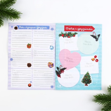 New Year. A5 questionnaire, 16 sheets, soft cover, "for friends"-3