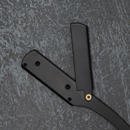 Dangerous razor, shavett, without blades, 13.3 × 21 × 2.8 cm, steel, black color-9