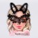 Carnival set "Coquette" (rim+mask+earrings)