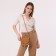 Magnet bag bag, long belt, beige color