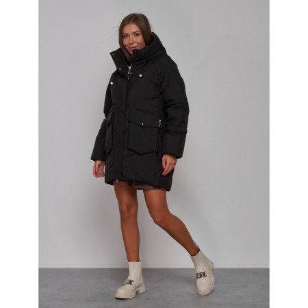 Women's jacket, size 50, black color-1