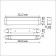 Adapter for creating rotary lamps Novotech. SMAL, 12W, 47.6x222x25 mm, white color