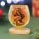 Souvenir "for luck", on a stand, selenite