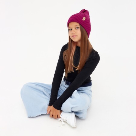 Children's hat minku with a lapel of Rr. 56-58, ts. Malin-3