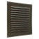 Ventilation grate Zein Lux RM2525Z, 250 x 250 mm, with a grid, metal, gold