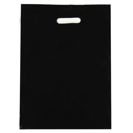 Polyethylene package with a cut pen, black, 30 x 40 cm, 50 μm
