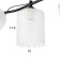Asselian chandelier 3he27 40W black and gold 52x20x27 cm