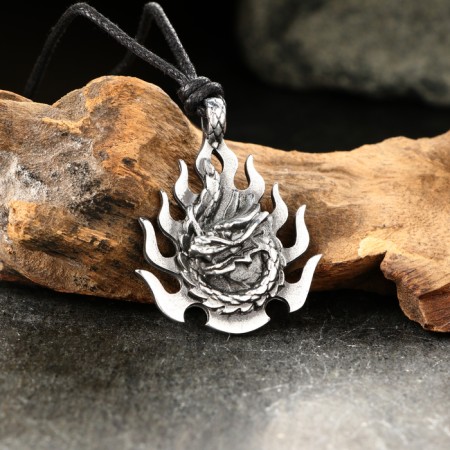 Amulet-cranes, Totem "Fire Dragon" No. 43, Metal