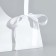 Carriage for flowers with tape, 30x25x12 cm, white