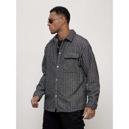 Male windbreaker, size 50, black color-1