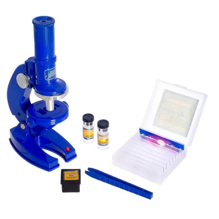 Children's microscope: 3 lenses, focus, backlight-1