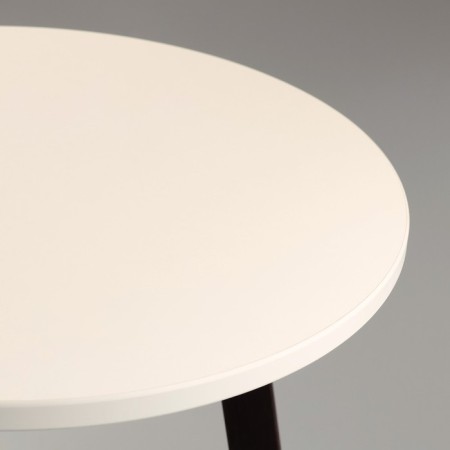 Coffee table "Bruges", d = 45 cm, height 47 cm, white color - wenge-1