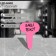 The price tag T-shaped plastic 5 × 7 cm, set 10 pcs., Pink color