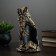 Standing for a bottle "Wolf" bronze 14x16x25cm