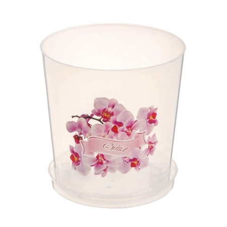 Pot for orchids with a pallet, 1.8 l, color mix-11