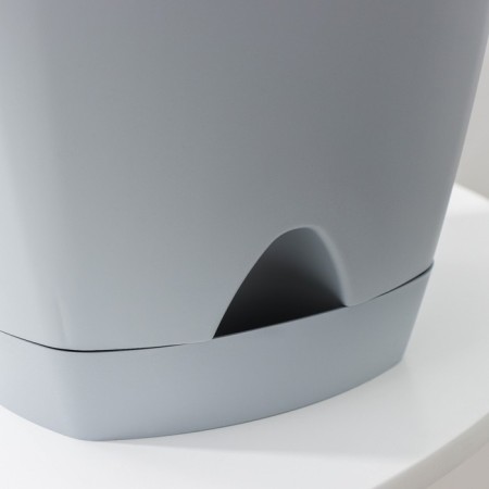 Pot for flowers with a basal watering amsterdam, 8 l, d = 25 cm, h = 24.4 cm, color gray color-1