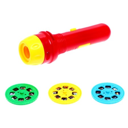 Game set with a projector and figures "Funny cars"-2