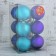 Set of balls plastic D-8 cm, 12 pcs "gloss" mix