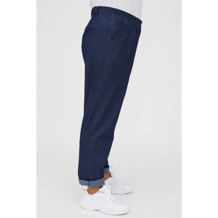 Female jeans, size 66, dark blue color-2