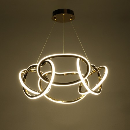 Lamp with PDU "Martin" LED 90W 3000-6000K gold 60x60x27-127 cm-2