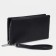 Women's wallet with a zipper, with a pen, black color