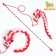 Domestica-a-piece "Mouse with a long tail", red