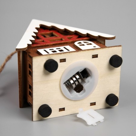 Submissive Sveta "Winter House", 9x5.5x10 cm, 1 LED, AG10X3 (in the set), glow warm white-2
