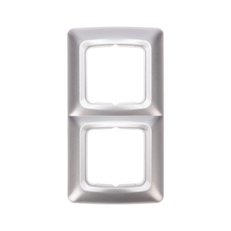 Kranz 2-STO-STO-STRO-STROLRAL, Silver metallic KR-78-0286 frame