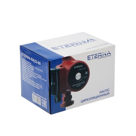 Circulation pump Eterna RA 32-60, pressure 6 m, 72 l/min, cable 1.5 m, 45/65/90 WT-3