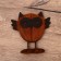 Souvenir "owl" wood 18.5x18x7 cm