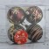 Set of balls plastic D-6 cm, 4 pcs "Golden Patterns"