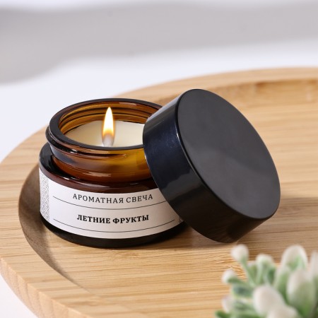 Aromatic candle in the Bank "Summer Fruits", soy wax, 12 g