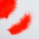 A set of feathers for creativity 30 pcs (14-17 cm), red