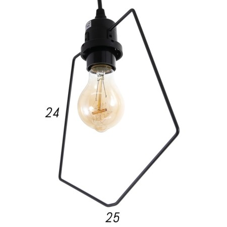 Economic light "Futuro" 1x40W E27 black 25x9x35 cm.-4