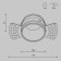 The built-in lamp Technical DL048-01W, 1x50W, 12x4.4 cm, GU10, white color