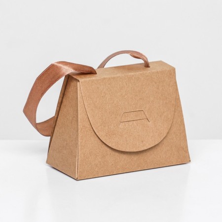 Folding box, with a pen, craft, 10 x 7.5 x 5 cm