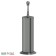 Toilet ruff with a lid floor, antique silver, 3SC