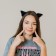 Carnival rim "cat" anime, black color